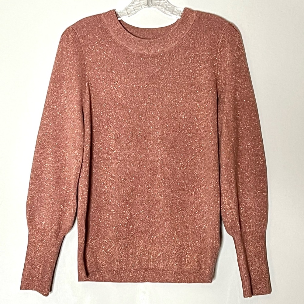 ✨Shimmering Rose Gold Sweater H&M Crew Neck